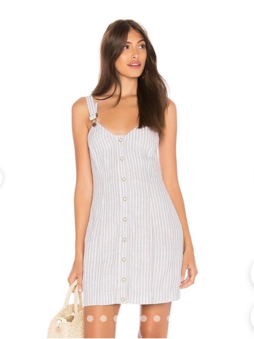 Free People Living Color Stripe Mini Dress